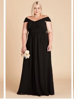 BIRDIE GREY Grace Dress Chiffon - Black - 3X